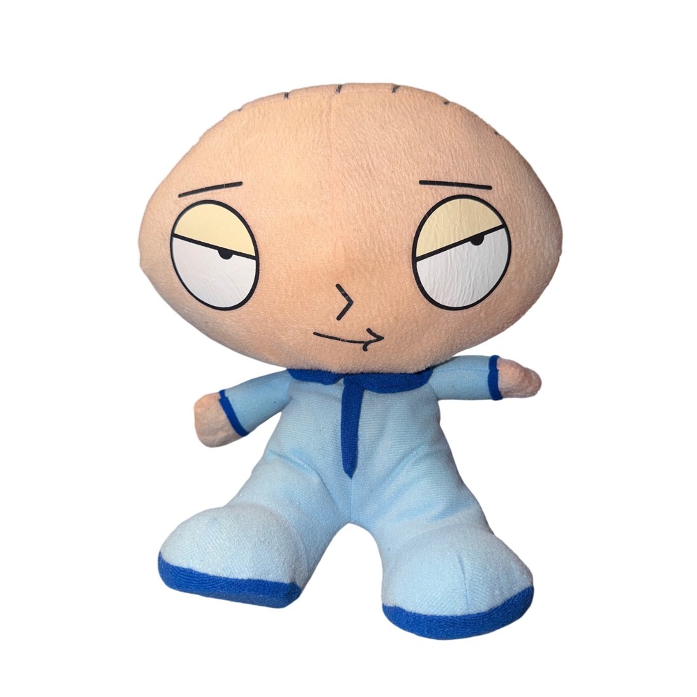 Family Guy Stewie Griffin Plush 2008 20th Century Fox Blue Pajamas Stuffed Toy